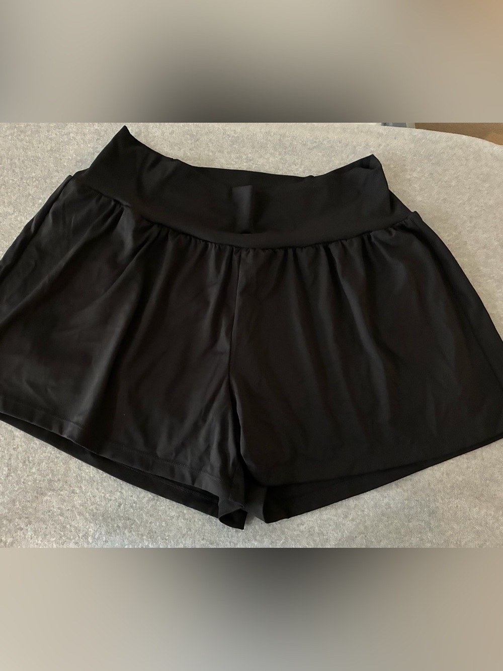 NWT Halara SoftlyZero Airy Pocket & Pocket 2-in-1 Yoga Shorts 2X Long - Black